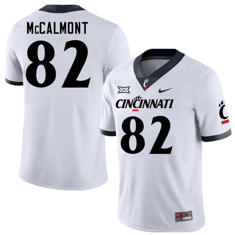 Cincinnati Bearcats #82 Michael McCalmont Big 12 Conference College Football Jerseys Stitched Sale-White